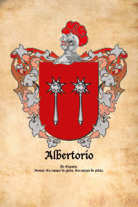 Escudo heráldico del apellido ALBERTORIO