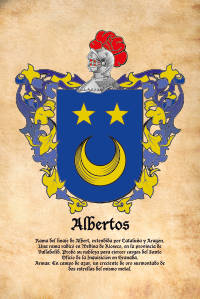 Escudo heráldico del apellido ALBERTOS