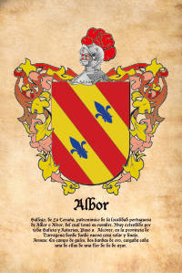 Escudo heráldico del apellido Albor