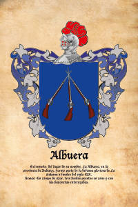 Escudo heráldico del apellido ALBUERA
