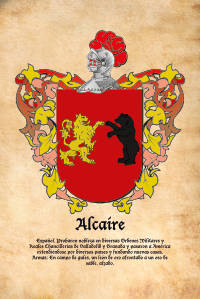 Escudo heráldico del apellido ALCAIRE