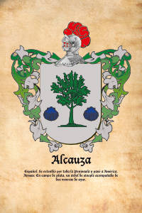 Escudo heráldico del apellido ALCAUZA