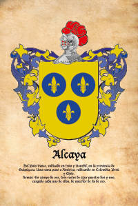 Escudo heráldico del apellido ALCAYA