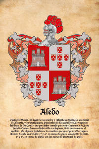 Escudo heráldico del apellido ALEDO