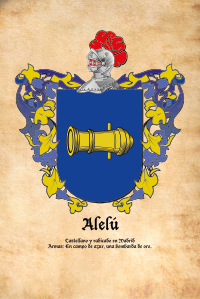 Escudo heráldico del apellido ALELU