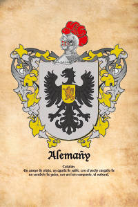 Escudo heráldico del apellido ALEMAÑY
