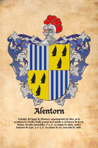 Escudo heráldico del apellido ALENTORN