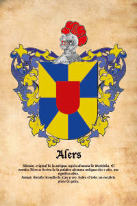 Escudo heráldico del apellido ALERS