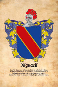 Escudo heráldico del apellido ALGUACIL