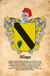 Escudo heráldico del apellido ALIAGA
