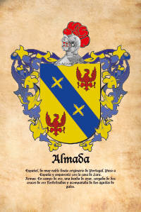 Escudo heráldico del apellido ALMADA