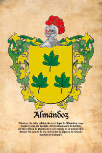 Escudo heráldico del apellido ALMANDOZ