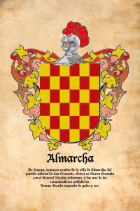 Escudo heráldico del apellido ALMARCHA