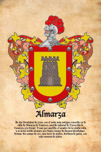 Escudo heráldico del apellido ALMARZA