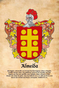 Escudo heráldico del apellido ALMEIDA