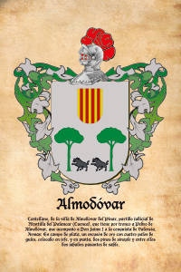 Escudo heráldico del apellido ALMODOVAR