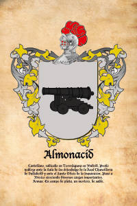 Escudo heráldico del apellido ALMONACID