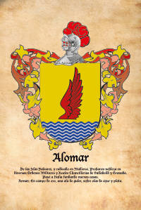 Escudo heráldico del apellido ALOMAR
