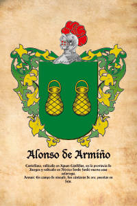 Escudo heráldico del apellido ALONSO DE ARMIÑO