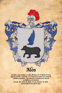 Escudo heráldico del apellido ALOS