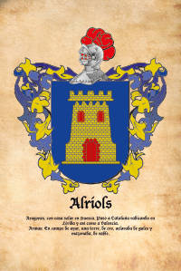 Escudo heráldico del apellido Alriols