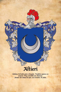 Escudo heráldico del apellido ALTIERI