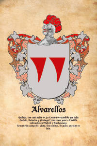 Escudo heráldico del apellido Alvarellos