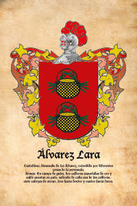 Escudo heráldico del apellido ALVAREZ LARA