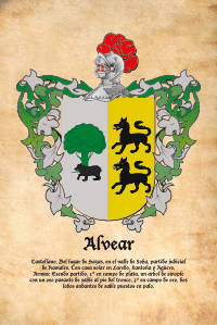 Escudo heráldico del apellido Alvear
