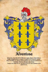 Escudo heráldico del apellido ALVENTOSA