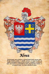 Escudo heráldico del apellido ALVES