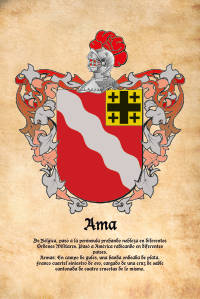 Escudo heráldico del apellido AMA