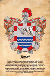 Escudo heráldico del apellido AMAT