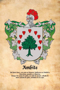 Escudo heráldico del apellido AMBITE