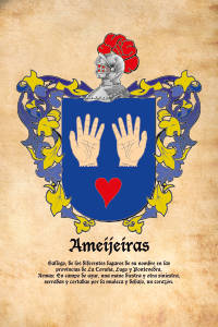 Escudo heráldico del apellido AMEIJEIRAS