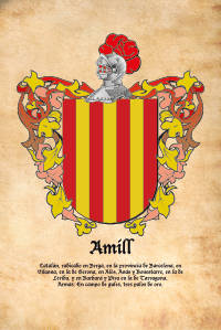 Escudo heráldico del apellido AMILL