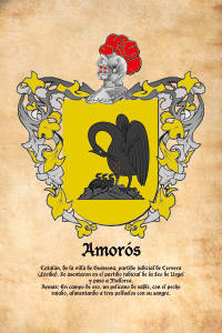 Escudo heráldico del apellido AMOROS