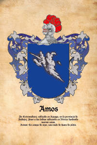 Escudo heráldico del apellido AMOS