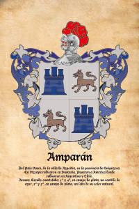 Escudo heráldico del apellido AMPARAN