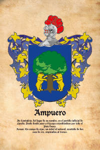 Escudo heráldico del apellido AMPUERO