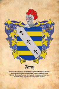 Escudo heráldico del apellido AMY