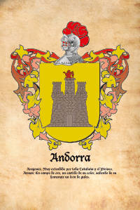 Escudo heráldico del apellido ANDORRA