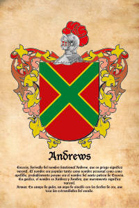Escudo heráldico del apellido Andrews