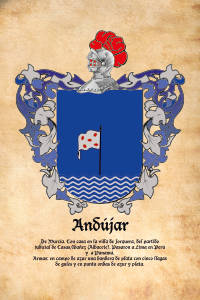 Escudo heráldico del apellido ANDUJAR