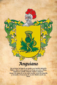Escudo heráldico del apellido ANGUIANO