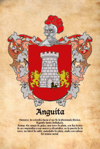 Escudo heráldico del apellido ANGUITA