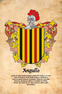 Escudo heráldico del apellido Angullo