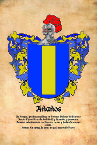 Escudo heráldico del apellido AÑAÑOS
