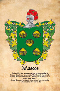 Escudo heráldico del apellido AÑASCOS