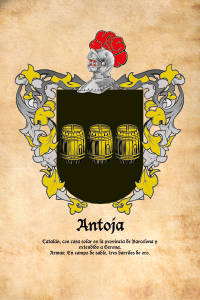 Escudo heráldico del apellido ANTOJA